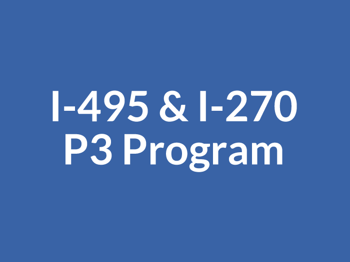 I-495 & I-270 P3 Program