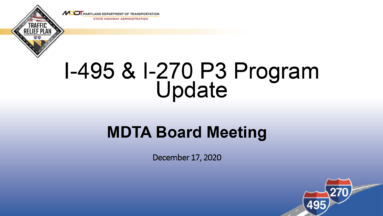 MDTA Board Meeting